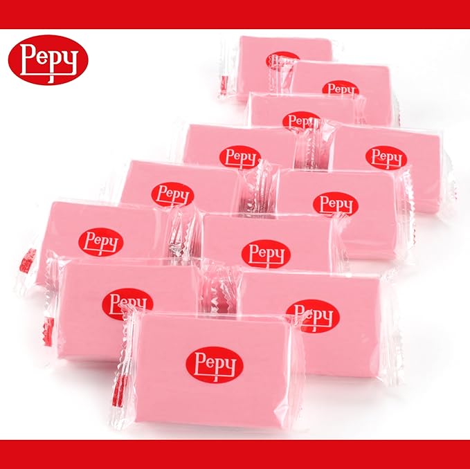 Pepy Plastilina Reusable and Non-Drying Modeling Clay; Set of 24 Bars, 1.4 Ounce Each, Perfect for Arts and Crafts Projects, Pink