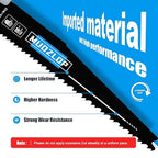 25 Pack 6inch Reciprocating Saw Blades Set,6/12TPI High Carbon Saw Blades, Metal Saw Blades with Organizer Case (25, 6/12TPI/150mm)