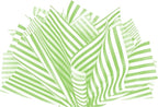 Flexicore Packaging Lime Green Pin Stripe Print Gift Wrap Tissue Paper Size: 15 Inch X 20 Inch | Count: 10 Sheets | Color: Lime Green Pin Stripe
