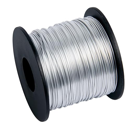 328 Feet Aluminum Craft Wire, 18 Gauge Silver Bendable Soft Metal Aluminum Wire Roll Bulk for DIY Crafts Sculpting Jewelry Making