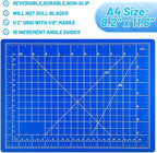 Anezus Exacto Knife Hobby Cutter with A4 Self Healing Cutting Mat Hobby Knife Set with 30 PCS Exacto Blades Precision Art Knife for Crafts Paper Scrapbooking Stencil