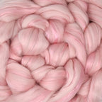 Merino Silk Luxe Tonal Designer Blend. Superfine Merino, Mulberry Silk, Tussah Silk. Top Roving for Spinning or Felting. Fleur de Rose 1oz