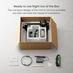 LONGER Ray5 mini Laser Engraver, 32-Bit High-Speed 12000mm/min, 0.04mm Compressed Spot, WiFi APP Control, 130×140mm Engraving Area, Eye Protection, for Wood, Acrylic, Paper (3.5W)