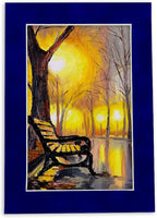 Pack of Ten Acid Free 11x14 Mats Bevel Cut for 8.5x11 Photos - Royal Blue Suede Precut Matboards With Backing Boards and Self Seal Photo Mat Bags For Pictures, Photos, Framing - 4-ply Thickness