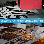 PATIKIL 6061 T651 Aluminum Sheet Metal 14 x 10 x 1/8(0.125") Inch 3Pcs Flat Plain Aluminum Plate Covered Stock with Protective Film, Heat Rectangle 3MM for Lndustry Crafting