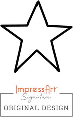 ImpressArt - Star Design Metal Stamp, Jewelry Making for Metalsmiths Tools, DIY Arts & Crafts Lovers (2.5mm)