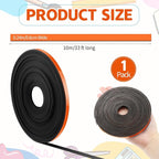 Magnetic Tape Roll Thin Strips, 1/4 Inch x 33 Feet Magnetic Board Dividers Whiteboard Graphic Decorative Tape Marking Line for Classroom Office Art Accessories(Orange)