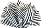 Flexicore Packaging Black Pin Stripe Print Gift Wrap Tissue Paper Size: 15 Inch X 20 Inch | Count: 50 Sheets | Color: Black Pin Stripe