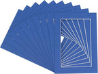11x14 Mat for 8.5x11 Photo - Precut Bottle Blue Picture Matboard for Frames Measuring 11 x 14 Inches - Bevel Cut Matte to Display Art Measuring 8.5 x 11 Inches - Acid Free Pack of 25 MATS