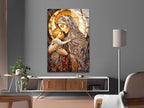 My Photostation.com 14Wx20H'' Jesus and Virgin Mary Glass Wall Art Tempered Glass Printing Wall Decor Large Wall Art Wall Hangings
