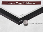 Shape Retention EVA Cosplay Foam 10mm (1mm-10mm) 14x39 inch White or Black High Density EVA Foam Sheets. Premium 85 kg/m3 Heat Shape Material for DIY Convention or Halloween Costumes by The Foamory