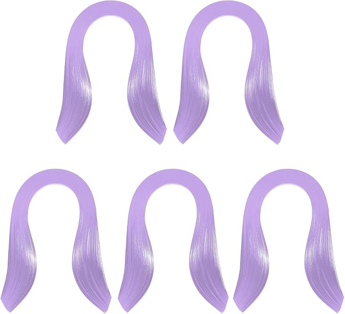 PATIKIL Quilling Strips Paper 600pcs 5mm 39cm Origami Paper Quilling Kits for Art DIY Hand Craft Christmas, Light Purple