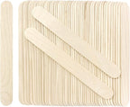 200Pcs Jumbo Wooden Craft Sticks Wooden Popsicle Craft Sticks Stick 6” Long x 3/4”Wide