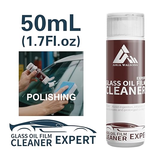 Glass Polish 50ml Cerium Oxide Glass Polishing Solution for Removing Oil Film, Water Spots, Eddies, Glass Water Stains, Wiper Marks on The Glass Surface, Restoring clearity