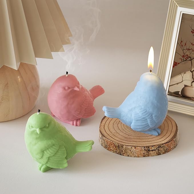 Animal & Bird Candle & Resin Mold - 3D Silicone Mold for Casting & Craft Supplies