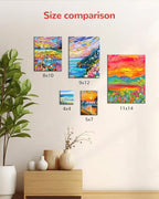 Canvas Boards for Painting 48 Pack 11x14 Inch Blank Canvas Panels, 100% Cotton Art Supplies for Acrylics Oil Watercolor Tempera Paints