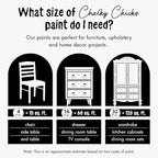 Chalky Chicks All-in-One Chalk Paint for Furniture or Cabinet -32 FlOz-Matte Finish Powdered Snow (Pure White) for Metal, Wood Furniture Paint - No Sanding All-in-One for Home Decor & Crafts, USA Made