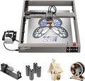 Creality 22W Laser Engraver 4-in-1 Rotary Roller Kit for Glass Tumbler Ring, 120W Power Laser Cutter and Engraver Machine, CNC Laser Engraving Machine Laser Engraver for Wood and Metal etc, 17" x 16"