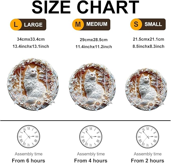 Wooden Puzzles Adults, 3D Cats Wooden Puzzles 100 Pieces, Unique Animal Shaped Wood Challenging Jigsaw Puzzles Gifts for Adults, 8.5x8.5in