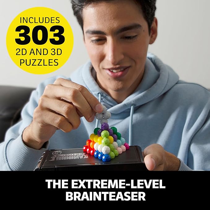 Educational Insights Kanoodle Extreme Puzzle Game, Brain Teaser Puzzle Challenge Game, Easter Basket Stuffers for Kids, Gift for Ages 8+