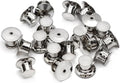 30 Pieces Pin Backs Locking, Metal Pin Backings Pin Keepers Clasp for Brooches, Silver