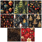 Chritmas Scrapbook Paper Ballon Ribbon Festival Patterned Paper 6×6,24 Sheets Single-Sided Scrapbooking CardStock Papers Pad for Holiday Cardmaking DIY Origami Journaling Papers.