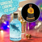 Zoncolor Bottle Resin Molds Silicone Kit - Night LED Light Lamp Bulb Art Craft Accessories Supplies and Tools DIY Unique Clear Bottle Shape Epoxy Molds and Stopper Cool Home Office Kitchen Decoration