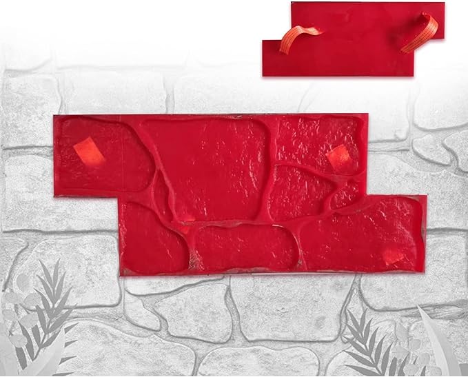 Concrete Stamps Realistic Concrete Texture Mat Concrete Seamless Stamp Mat Polyurethane Stamps Concrete Texture Skin Provides Natural-Looking Textures on Walls or Ground Concrete Molds