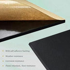 4 Pieces Adhesive Foam Padding 1/2 in Thick X 6 in X 6 in, Anti Vibration Pads, Closed Cell Foam Pads for Anti-Slip, Shock Absorption