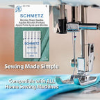 SCHMETZ Microtex Sharp Sewing Machine Needles - Quilting & Topstitching Supplies, Size 60/8, 5-Needle Card, Pack of 1