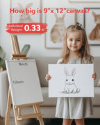 Canvas Boards 24 Pack, 9x12 Inch Painting Canvas Panels, 100% Cotton White Blank Art Supplies for Acrylics Oil Watercolor Tempera Paints