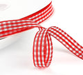 Classic Gingham Checkered Ribbon, Assorted Colors Premium Polyster Plaid Checkered Craft Ribbon for Gift Wrapping, DIY Projects, Hair Bows,Scrapbooking & Party Decor (Red, 5/8x50Yd)