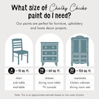 Chalky Chicks All-in-One Chalk Paint for Furniture or Cabinet - 16 Fl Oz - Matte Finish Y Blue (Medium Blue) for Metal, Wood Furniture Paint - No Sanding All-in-One for Home Decor & Crafts, USA Made