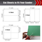 25 PCS Sandpaper, Sandpaper Assortment for Wood Metal Furniture Hand Sander Sand Paper 80/120/150/220/320 Grit Sandpaper Sheets Cut for Use 9" x 11"