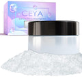 Ceya Interference Mica Powder, 1.8oz/ 50g Pearl White Chrome Nail Powder, Cosmetic Grade Pearlescent Effect Color Shift Pigment for Epoxy Resin, Makeup, Nail Polish, Soap Candle Making, Slime, Paint