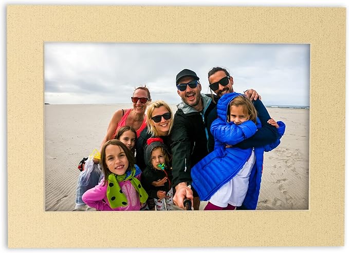 11x14 Mat for 8.5x11 Photo - Precut Tan Picture Matboard for Frames Measuring 11 x 14 Inches - Bevel Cut Matte to Display Art Measuring 8.5 x 11 Inches - Acid Free Pack of TEN MATS