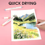 XSG Alcohol Markers,60 Colors Dual Tip Brush & Fine Tip Art Marker Set,for Blending & Shading,Ideal for Coloring Books & Professional Artwork,Includes Blender Pen & Portable Case,Ideal for All Ages