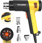 Heat Gun 1.5s Fast Heating,Compact but Powerful Heat Gun for Crafting, Variable Temperature Control from 122℉-1202℉,Mini Heat Gun for Shrink Tubing,Wrapping,Crafts,Resin,Vinyl Wrap (Golden Yellow)