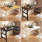 39.4 Inch Foldable Desks for Small Spaces,Foldable Desk No Assembly,Small Table for Bedroom,Black.