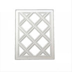Cutting Dies Metal Stencils Scrapbooking Tools Flowers Lace Frame DIY Embossing Template for Paper Card Making Album Arts Crafts Supplies (Diamond Grid-14.3x11.1cm)