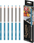 Creative Mark Cezanne Premium Colored Pencils Brilliant Blue 6 Pack - Highly-Pigmented Drawing Pencils - Coloring Pencils for Drawing, Blending, Coloring, and More