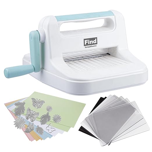 Manual Die Cutting Machine,Embossing Machine for Card Making Crafting, 6" Openning(Gift Box)