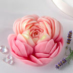 Heart Rose Cylinder Candle & Resin Mold - Resin Casting Silicone Molds for Home Decor & Candle Making Wave Spiral Mold