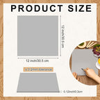 Yeaqee 12 Pcs 12 x 12 Inch Linoleum Block Rubber Carving Block Soft Linocut Blocks Large Linoleum Sheet Unmounted Lino Plates for Engraving Art Project Printmaking Artist Studio Supplies, Gray