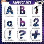 221 Pcs Bulletin Board Letters Round Alphabet Number Punctuation Symbol Combo Letter Cutouts Classroom Decoration for School Classroom Chalkboard Poster Board(Space Round)