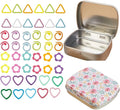 Hilsayum 80Pcs Knitting Stitch Markers 4 Shapes Colorful Crochet Stitch Markers with Box for Crocheting and Knitting,
