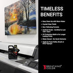 Breathing Color Timeless Archival Print Varnish - 1 Pint, Satin Finish, Premium Canvas Coating, Water Based UV Protection, 100+ Years Certified Archival