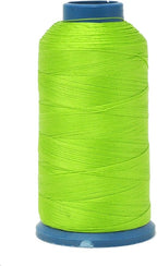 Mandala Crafts Bonded Nylon Thread Lime Green Heavy Duty Sewing Threads - 1500 YDs Size 69 210D T70 Tex 70 Thread for Leather Jeans Weaving Outdoor Marine Upholstery Threads