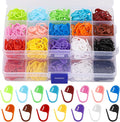 600Pcs Stitch Markers for Crocheting,15 Colors Crochet Stitch Markers for Knitting and Crafting