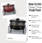 Chalky Chicks All-in-One Chalk Paint for Furniture or Cabinet - 4 Fl Oz - Matte Finish Cuppa Latte Tan for Metal, Wood Furniture Paint - No Sanding All-in-One for Home Decor & Crafts, USA Made